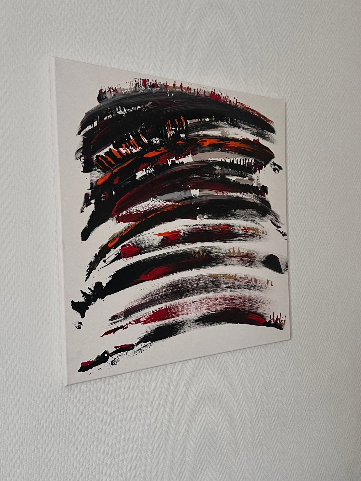 tableau moderne sur toile en relief  biacha artiste 