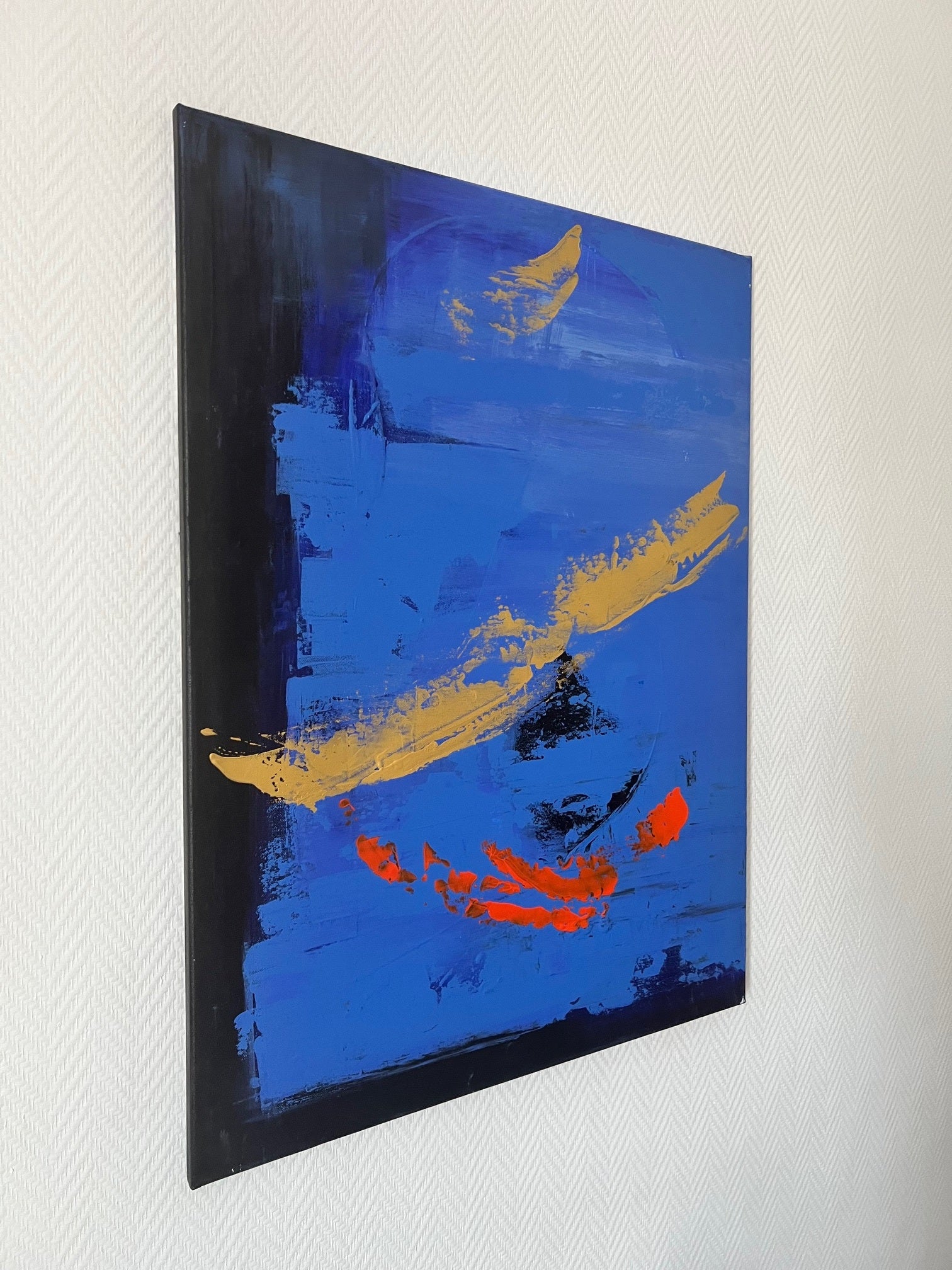 tableau sur toile fait main Biacha artiste peintre contemporain 